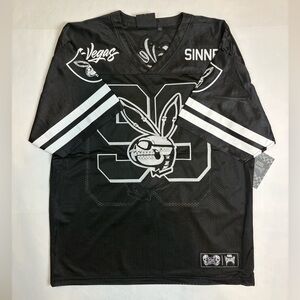Rebel Vengeance Las‎ Vegas Sinners Skeleton Bunny #99 Jersey Men’s size 2XL